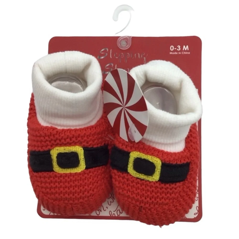 Stepping Stones Baby Knitted Booties (NWT) (Baby 0-3 M)